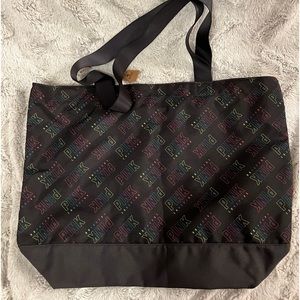 New PINK by Victoria’s Secret black and neon tote bag